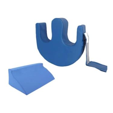 Imagem de predolo Dispositivo de giro do paciente acamado, U Moldura multifuncional para os idosos suprimentos de enfermagem, Azul com Cunha