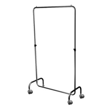 Imagem de Arara Desfile Desmontável com Rodinhas - Loja ou Closet 120cm (PRETA)