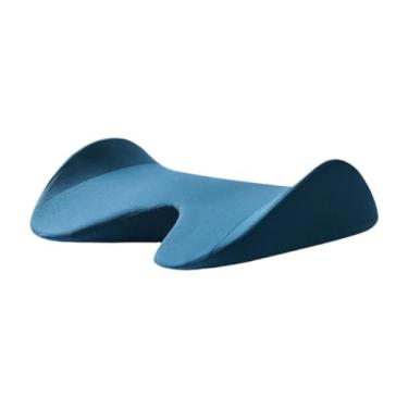 Imagem de Zialofi Travesseiro de apoio lombar para cama, almofada inferior costas para dormir, portátil, almofada de cintura para cadeira de escritório, carro, Azul