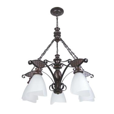 Imagem de Lustre Rústico Envelhecido 5 Lâmpadas 505E - Luminárias Müller