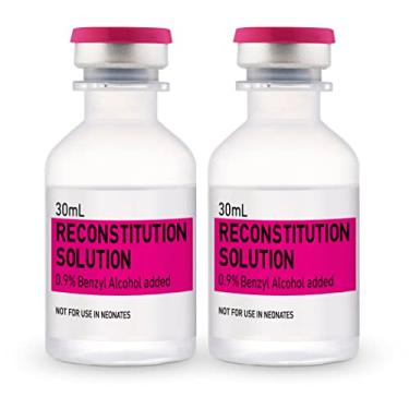 Imagem de Frascos de amostra de plástico transparente, 30 ml, feitos nos EUA, pacote com 2