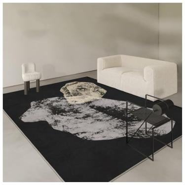 Imagem de SPXMQSS Tapete para quarto, tapete antiderrapante para sala de estar, resistente à sujeira, tapete de mesa de café, para sala de estar, sala de jantar, quarto, escritório A 200 x 300 cm