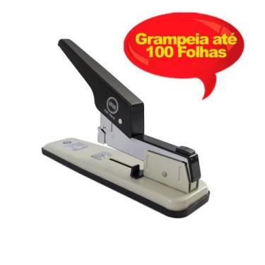 Imagem de Grampeador Master Grande Grampeia 100 Folhas Jocar Office - Leonora