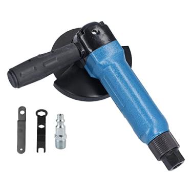 Imagem de Hyuduo Moedor de ângulo de Ar de 4 Polegadas, Máquina de Polimento Pneumática Portátil 11000rpm Com Velocidade Ajustável, para Operações de Moagem e Polimento (Estilo EUA)