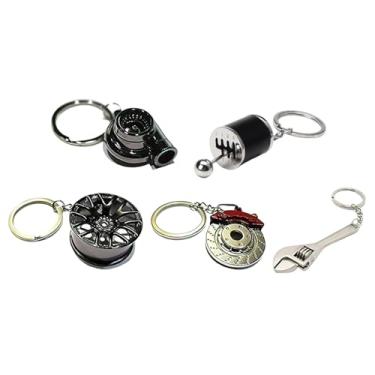 Imagem de Yunhgft 5 Chaveiros para Peças Automotivas, Mini Ferramentas de aço Inoxidável, Argola de Chaveiro