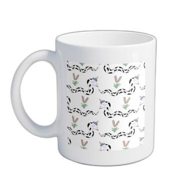 Imagem de Caneca Xícara de Café Porcelana 300ml Estilizada com Desenho de Unicórnio