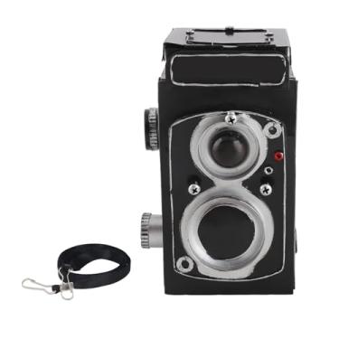 Imagem de CUOFYUNL Estátua de câmera vintage, ornamentos de câmera retrô de mesa de ferro de pressão reduzida para decoração de casa