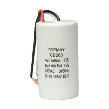 Imagem de Capacitor Partida 4Uf + 6Uf - 250V Para Motor Ventilador - Chipsce