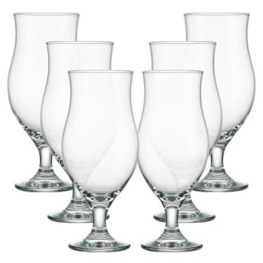 Imagem de TaçAs De Vidro Para Cerveja Beer Jogo Conjunto Kit 6 Cerveja Chopp Chope Bar Festa Restaurante TaçAs De Licor PráTico E Elegante Ideal Para Salas De Estar E De Jantar