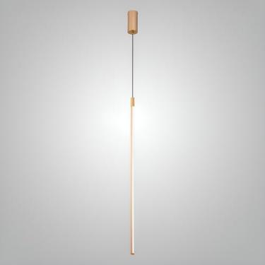 Imagem de Pendente Tenue 8w Led Branco Quente Para Sala E Quarto Dourado Fosco