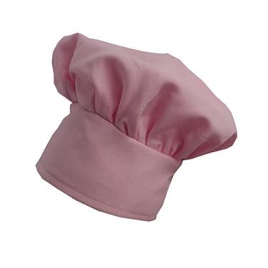 Imagem de Boné de chef rosa ajustável belo tecido todos os tamanhos, rosa, TEEN-ADULT