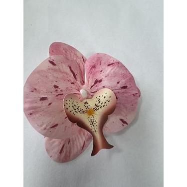 Imagem de ATFL Pacote com 8 flores artificiais de orquídea toque real, 81 cm buquês artificiais de seda falsa para festa de casamento, decoração de jardim, orquídeas artificiais para decoração (8, rosa cócegas)