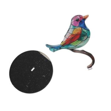 Imagem de GLOGLOW Outros Itens Decorativos Estátua de Artesanato Acrílico, Decoração Colorida de Escritório Doméstico, 2 Peças de Pássaros Em Ornamentos de Galhos, Nan (#11)