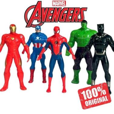Imagem de Boneco dos Vingadores Marvel ORIGINAL Heróis Avengers  - Tamanho 9,5cm