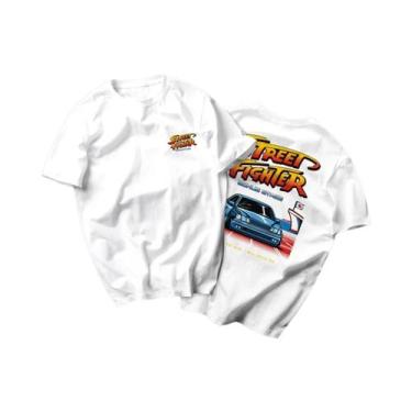 Imagem de Camiseta Unissex De Manga Curta Com Estampa De Desenho Animado Street 