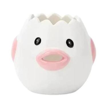Imagem de Separador De Ovos De Cerâmica Em Forma De Galinha, Filtro De Clara E G