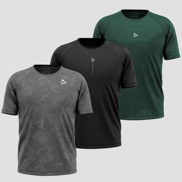 Imagem de Kit 3 Camisetas Apex Sem costura Alpha Co-Masculino