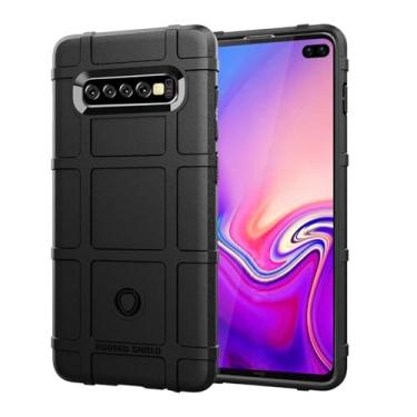 Imagem de Capa Case Para Samsung Galaxy S10+ Plus (Tela 6.4) Rugged Shield Anti Impacto (Preto)