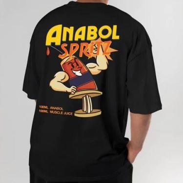 Imagem de Camiseta Oversized Masculina Moda Academia Camisa Grande Treino Meme N