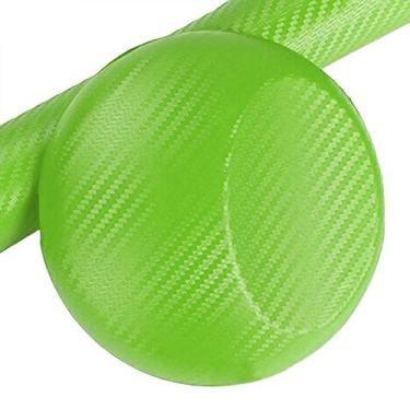 Imagem de Yctze 3d Adesivos de Carro Filme de Fibra de Carbono Envoltório Rolo Filme para Carro Em Relevo Auto-adesivo Variedade de Cores Material Seguro Decalques de (Verde6)