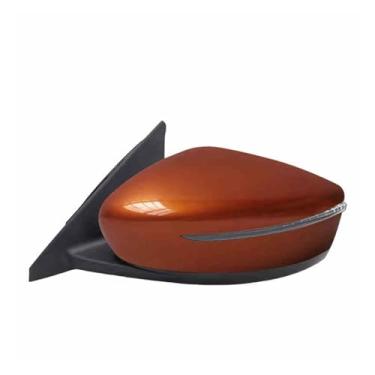 Imagem de Compatível com nissan kicks 2017 2018 2019 acessórios de montagem do espelho retrovisor do carro ajuste elétrico automático sinal de volta(Brown 5-point Right)