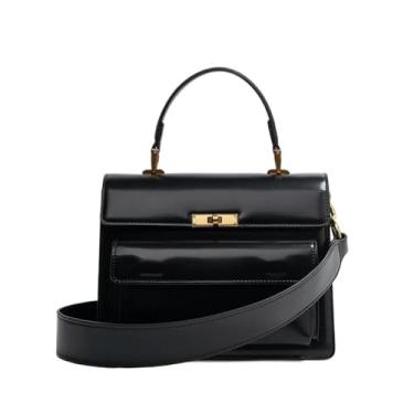 Imagem de VELORE Bolsa tiracolo vintage feminina de couro PU nova tendência 2022 moda bolsa clutch pequena preta marrom, 1, One Size