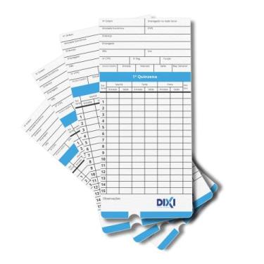 Imagem de Cartão Ponto Relógio Cartográfico 100 Unidades - DIXI