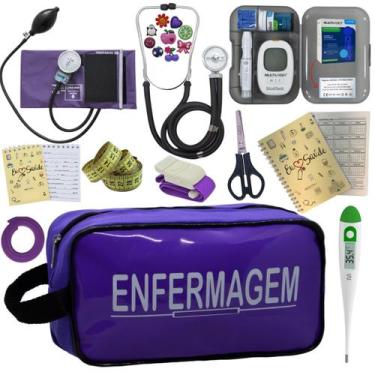 Imagem de Kit Enfermagem Completo Top + Medidor Glicose  - PREMIUM, P.A. Med, IN