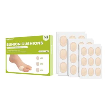 Imagem de Bukihome Almofadas Premium Para Joanete - Centro Antiaderente Pele Sensível, Protetores De Moleskine Protegem Os Pés Homens E Mulheres, Resistentes A Odores, Evitam Pressão Por Fricção, Bege (54 Uni