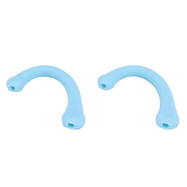Imagem de CUOFYUNL 10 pares Soft Silicone Proteção de ouvido Gancho Retentores de ouvido com mufla de boca Protetor de ouvido confortável (Azul celeste)