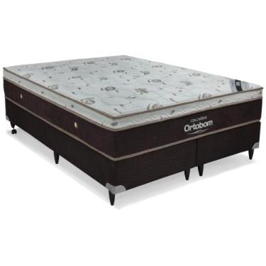 Imagem de Cama box + Colchão Sleep King Queen (158x198) - Ortobom
