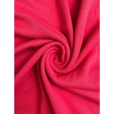 Imagem de Tecido Punho de Roupa Ribana Retalho Malha Canelada Tubular - Demodê A