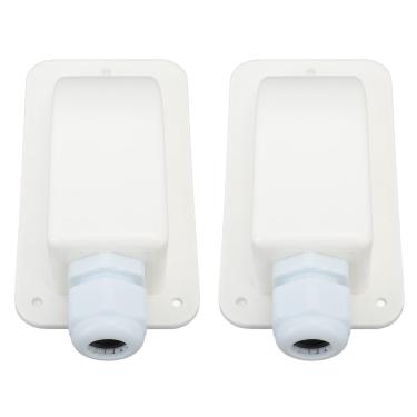 Imagem de aqxreight Conector M20 de Prensa-Cabo Solar para Cabos de 6-12 mm² | Carcaça ABS para Fiação de RV, Barco, Telhado e Painel Solar | Placa de Entrada de Cabo Em Forma de Gota de Fácil Instalação