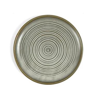 Imagem de Pratos de jantar prato de bife prato de jantar de cerâmica prato plano circular doméstico prato de jantar prato de sobremesa cozinha restaurante prato plano de cerâmica pratos de cozinha (A)