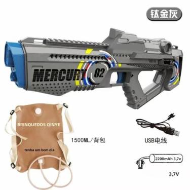 Imagem de Pistola De Água Elétrica Automática Luminosa Para Adultos, Brinquedo D