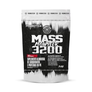 Imagem de Hipercalorico Mass Monster 3200 Refil 3kg Probiotica MORANGO