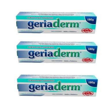 Imagem de Geriaderm pomada para assaduras 120g - kit com 3 unidades - no-brand