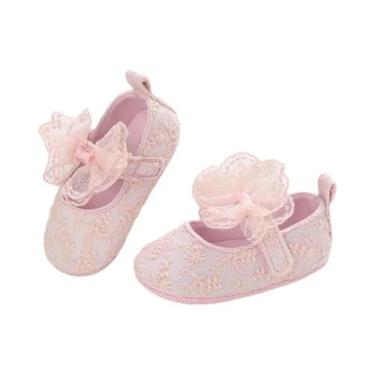 Imagem de Sapatos Casuais De Pelúcia Para Bebês Recém-Nascidos Com Laço, Confort