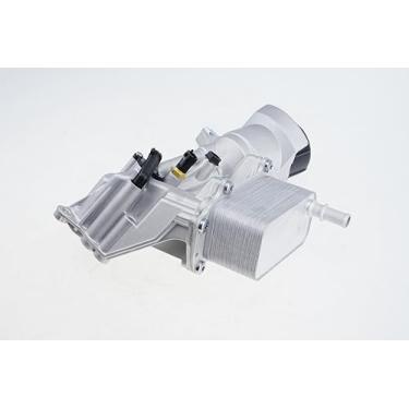 Imagem de LEVANLIGHT Resfriador de óleo do motor de alumínio e adaptador de carcaça do filtro de óleo sensor de juntas compatível com motor turbo diesel 2014-2019 Ram 1500 3.0l v6 turbo diesel Substituto