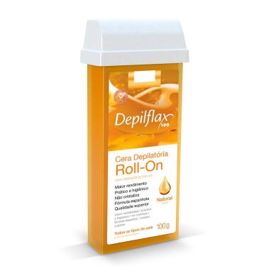 Imagem de Kit 03 Refil Cera Depilatória Roll On Natural Depilflax 100g
