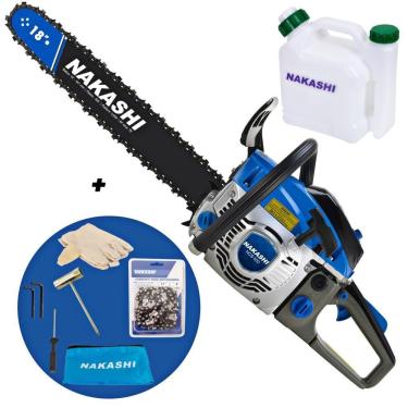 Imagem de Motosserra Nakashi Ncs500 2T 49,3Cc Com Carburador Walbro