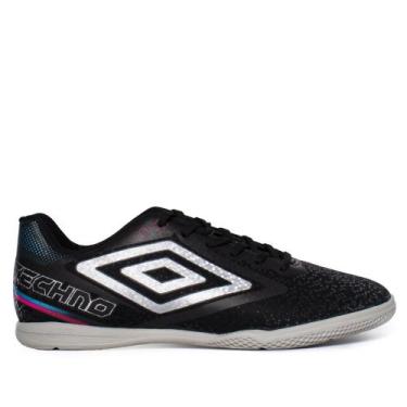 Imagem de Chuteira Masculina Umbro Futsal Techno II Giro Preto, Preto, 42