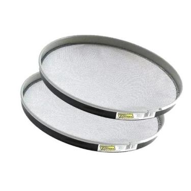 Imagem de Kit 2 Peneira de Aço Tela Trancada 30cm Fubá Farinha Tapioca - Vitoria