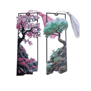 Imagem de Marcador de paginas decorativo kit bookmark 3d livros estudo - FLEX3DP