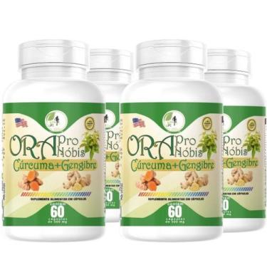 Imagem de Kit C/4 Or a Pr o No bis, Cúr cuma e Gengibre  60 Cps fits life, sem s