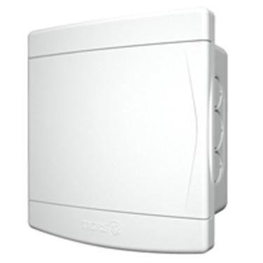 Imagem de Quadro de Distribuição de Embutir 3-4 Disjuntores Sem Barramento Porta Branca 33046979 Tigre Qua