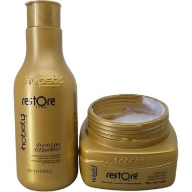 Imagem de Kit Tratamento Restore Shampoo 300Ml Máscara 300G Hobety - Hobety Prof