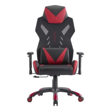 Imagem de Cadeira Gamer Arturo Vermelha E Preto - Just Home Collection