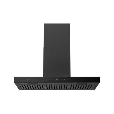 Imagem de Coifa de Parede 90cm Black Inox Smart Pro Touch Midea