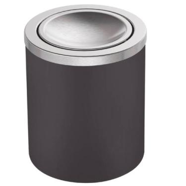 Imagem de Lixeira Inox Tramontina 5L Tampa Basculante Preta